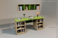 Bàn học kèm giá sách