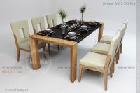 Bộ bàn ăn bằng gỗ