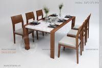 bộ bàn ăn gỗ tự nhiên sồi