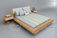 Giường ngủ gỗ veneer sồi Giường ngủ gỗ veneer sồi