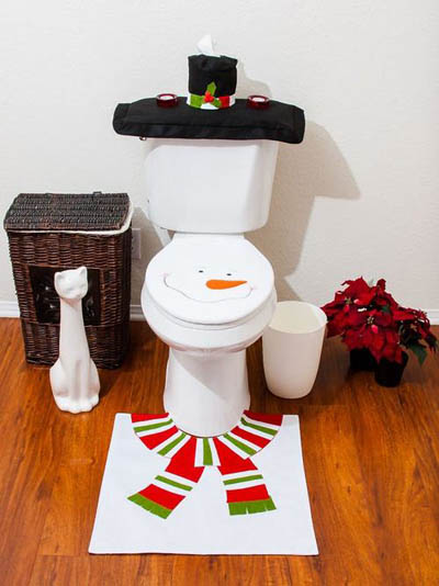 trang trí nhà đón Noel, Giáng sinh, mang Giáng sinh vào phòng tắm, phòng tắm đẹp