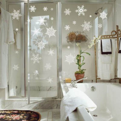 trang trí nhà đón Noel, Giáng sinh, mang Giáng sinh vào phòng tắm, phòng tắm đẹp