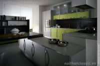 Mẫu tủ bếp gỗ hiện đại